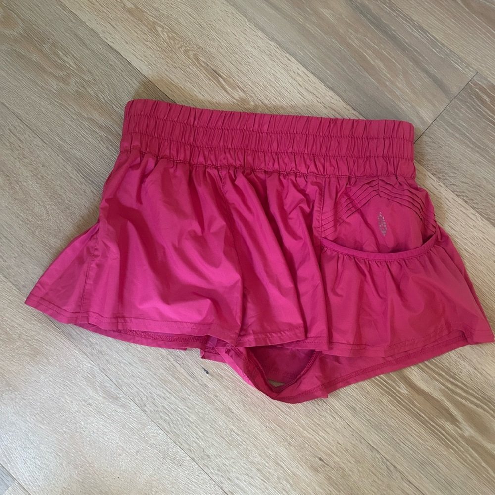 Free People Movement Get Your Flirt On shorts - SIZE SMALL ; punch crush
